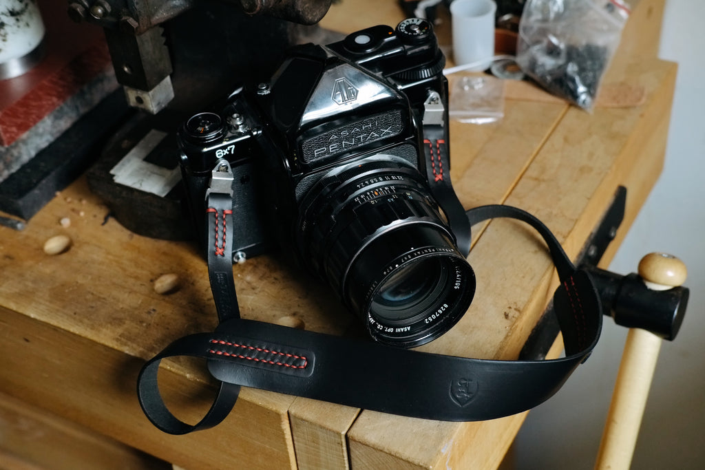 L E G A C Y classic wide camera strap for Pentax 67