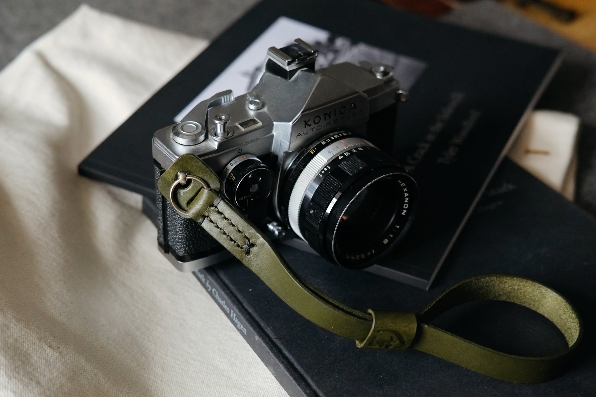 LEGACY leather camera wrist strap - Horween Chromexcel | Hand stitched