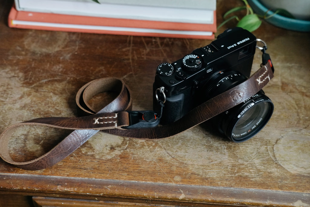 leather camera strap for fuji x series
