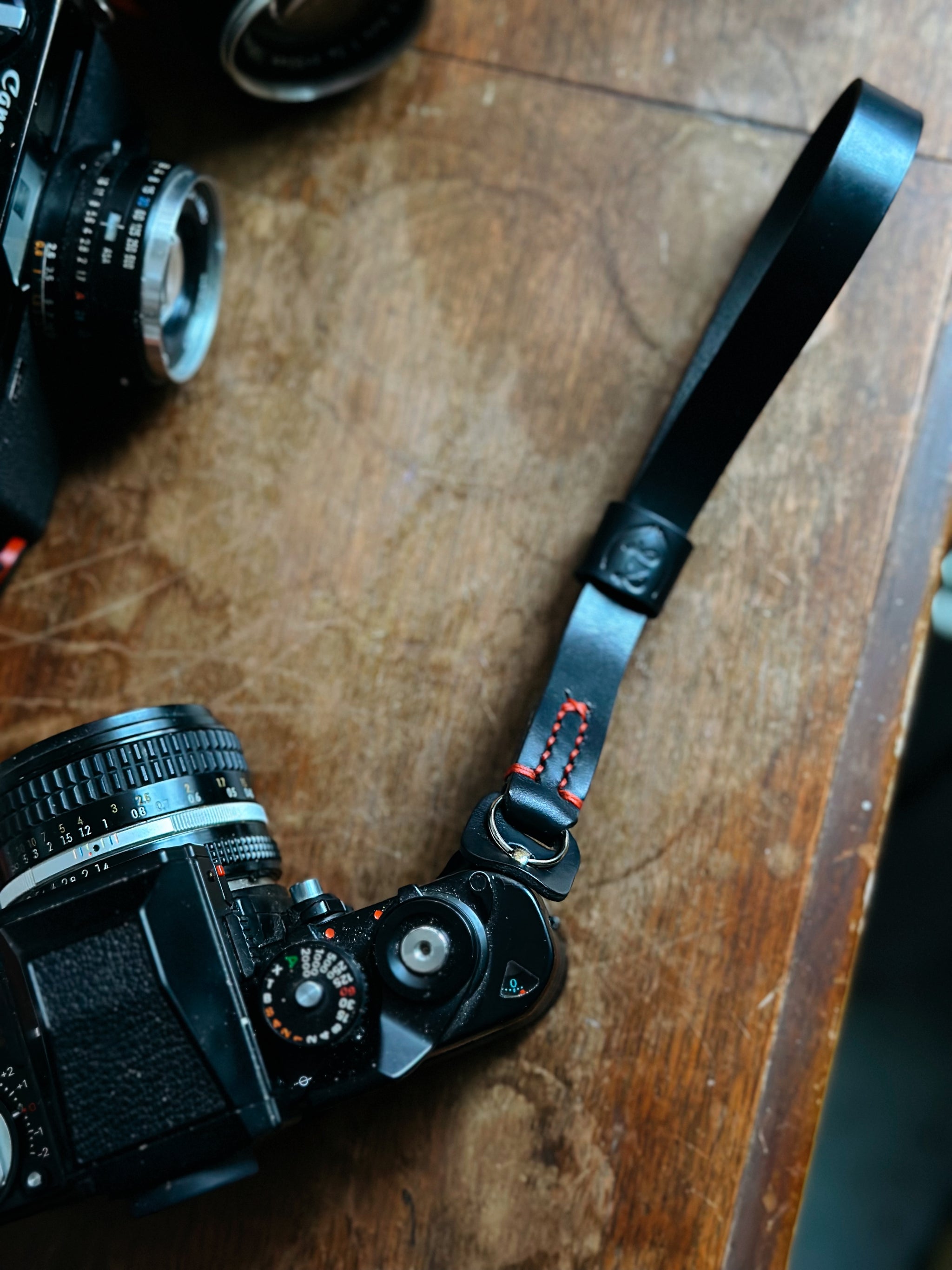 LEGACY leather camera wrist strap - Horween Chromexcel | Hand stitched