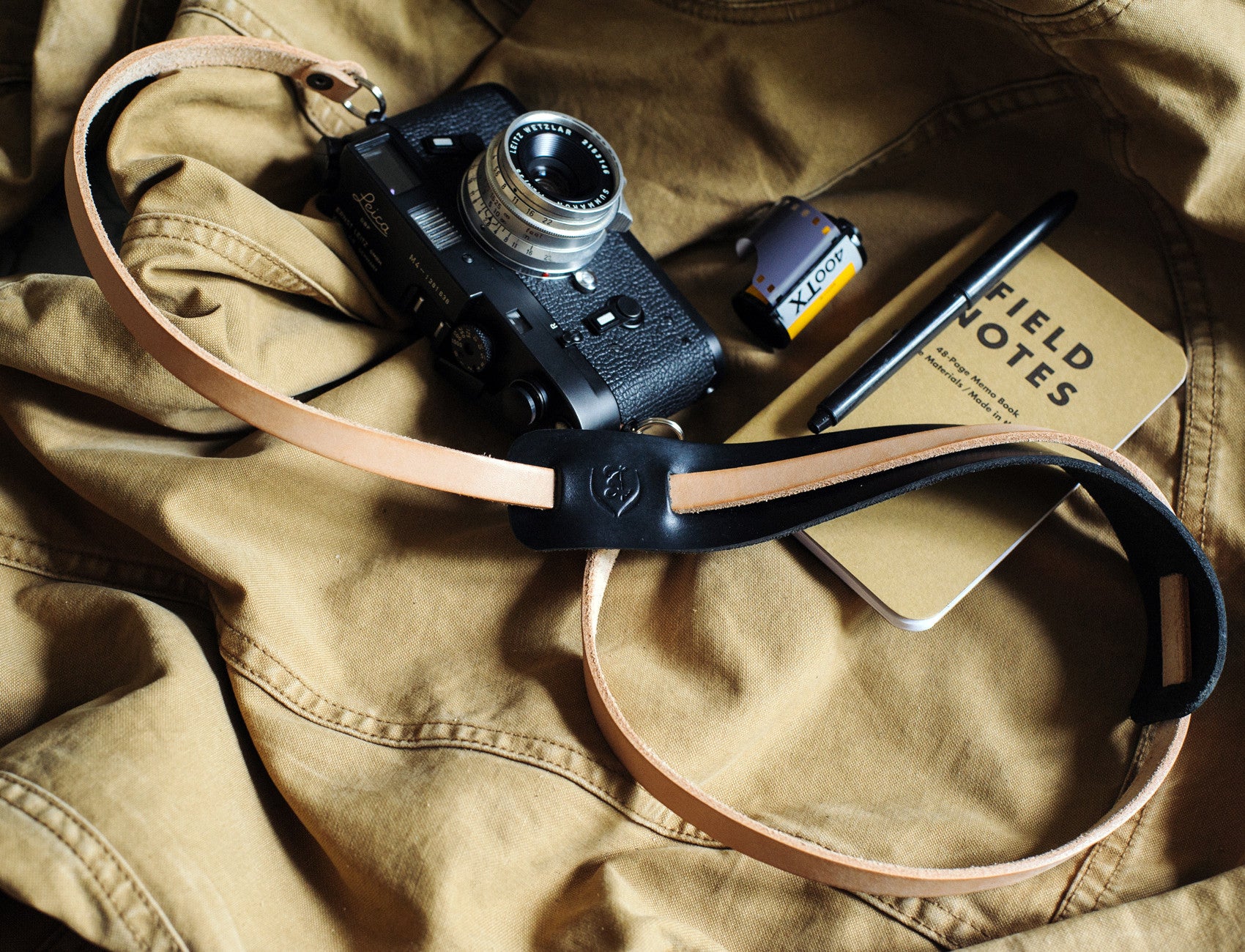 L E G A C Y leather camera fixed length neck/shoulder strap - Porter