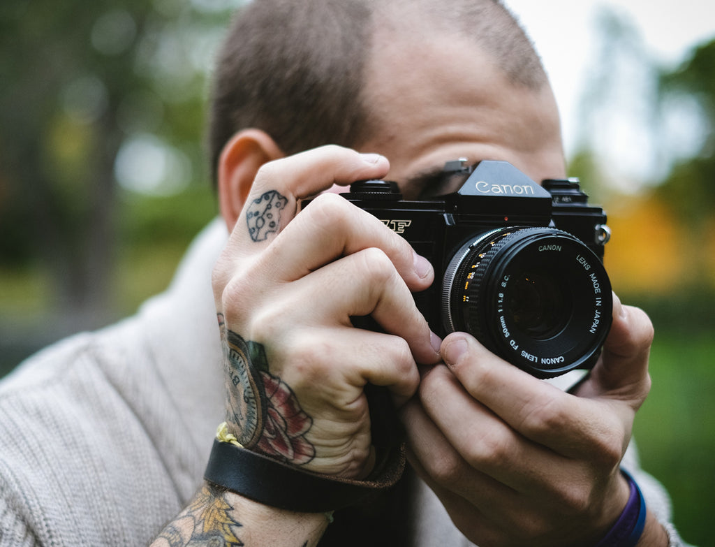 LEGACY leather camera wrist strap - Horween Chromexcel | Hand stitched