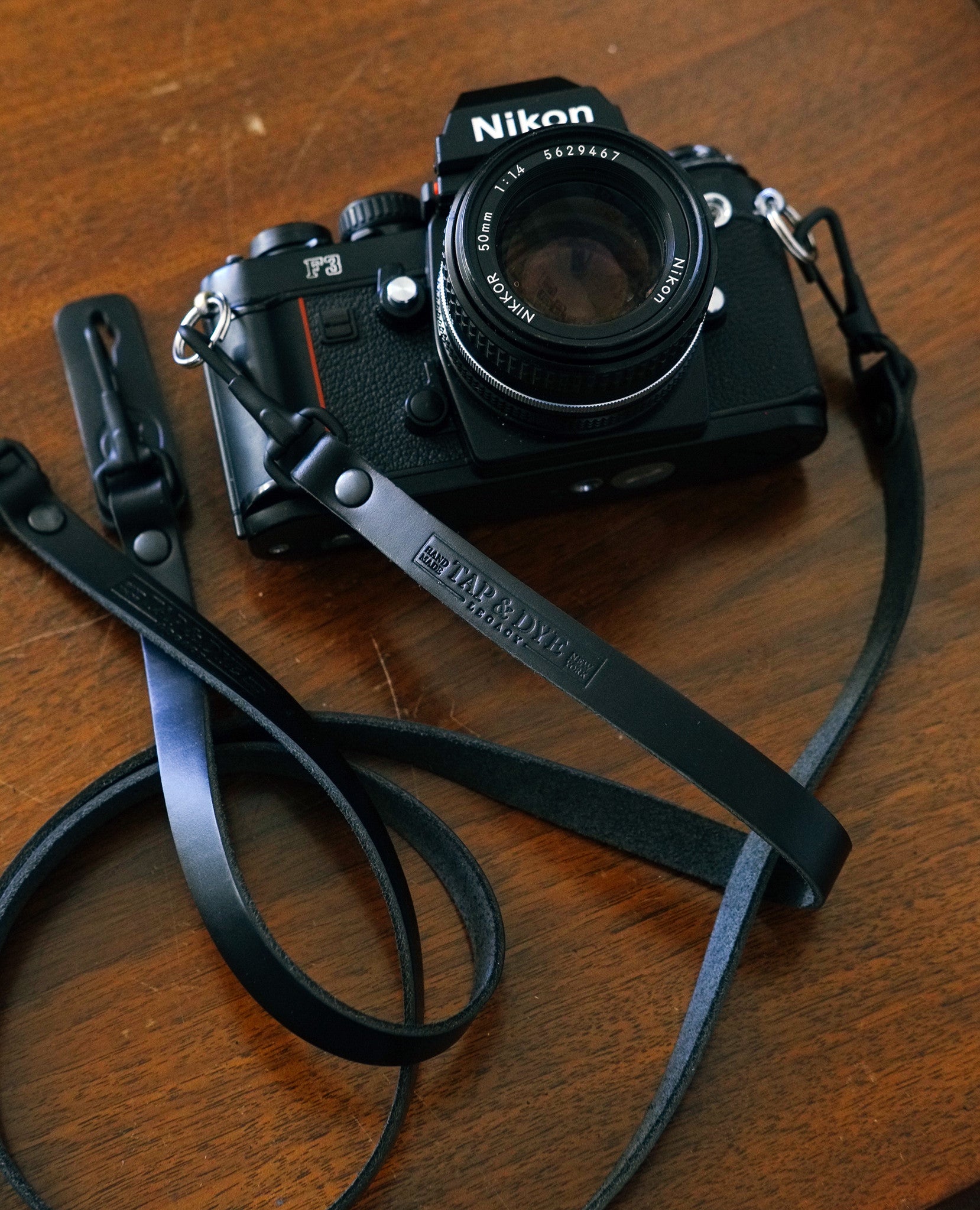 leather camera strap